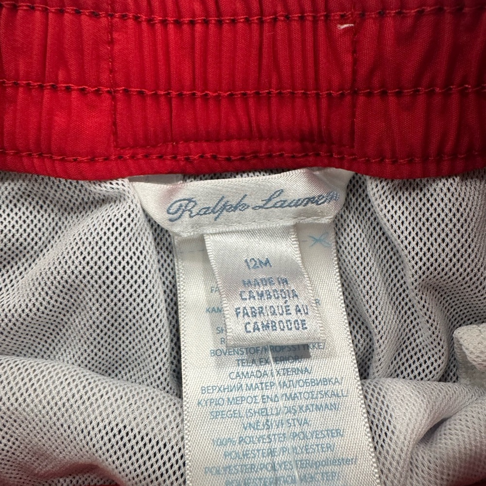 NWT Polo Ralph Lauren Baby Navy Blue Swim Shorts Size 12 Months - Picture 4 of 6
